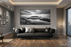 Ryno Botha, Canvas, Table Mountain, Black and White, large, print, art, seascape, sunset, ocean, beach, wood Frame, acrylic, perspex, abstract, minimal, rocks, boulders, rock, oversize, jumbo, wall art, decor, interior
