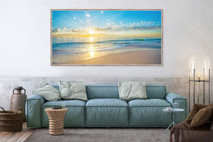  Ryno Botha, Canvas, large, print, art, seascape, sunset, ocean, beach, wood Frame, acrylic glass, perspex, minimal