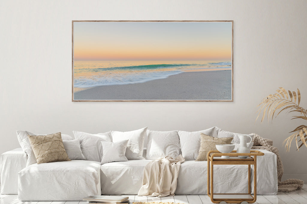 Ryno Botha, Canvas, large, print, art, seascape, sunset, ocean, beach, wood Frame, acrylic glass, perspex, minimal