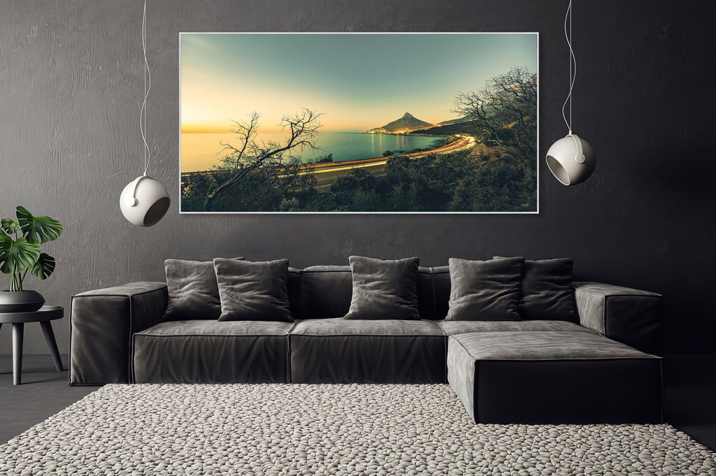 Ryno Botha, Canvas, large, print, art, seascape, sunset, ocean, beach, wood Frame, acrylic, Acrylic Glass / Perspex , Mountain, Lions Head, Cape Town, South Africa, night life, long exposure, lights