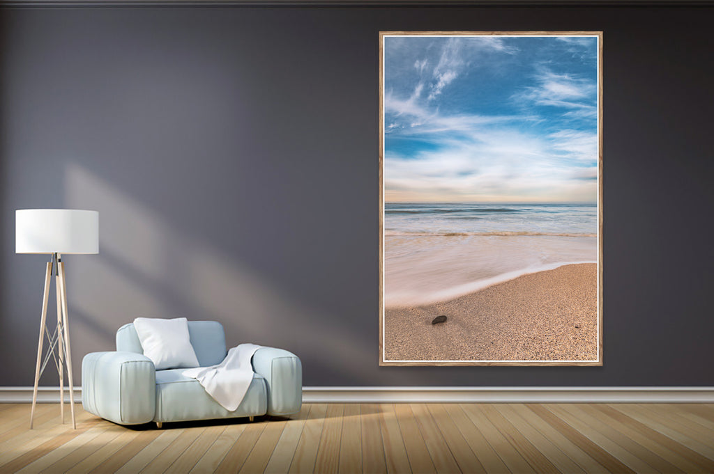 Ryno Botha, Canvas, large, print, art, seascape, sunset, ocean, beach, wood, Frame, sand