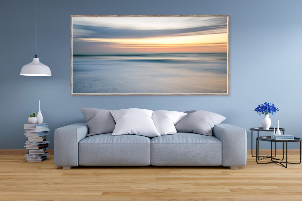 yno Botha, Canvas, large, print, art, seascape, sunset, ocean, beach, wood Frame, abstract, acrylic glass, perspex