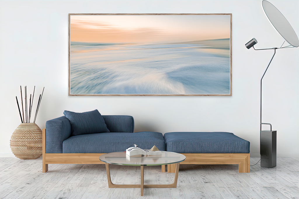 Ryno Botha, Canvas, large, print, art, seascape, sunset, ocean, beach, wood Frame, acrylic, perspex, abstract, minimal