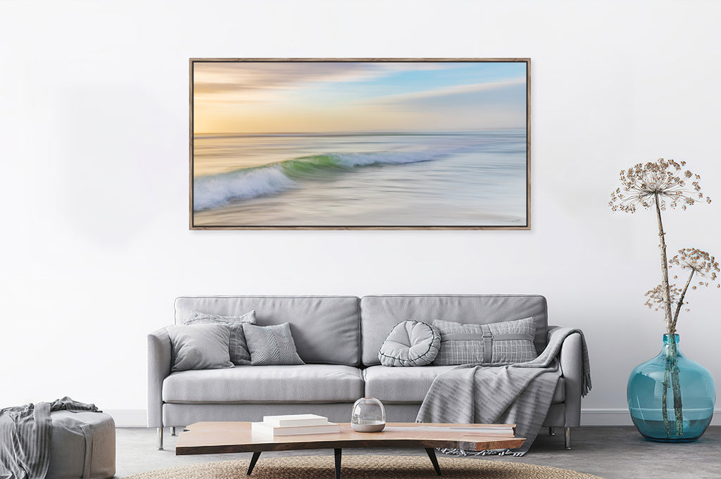 Ryno Botha, Canvas, large, print, art, seascape, sunset, ocean, beach, wood Frame
